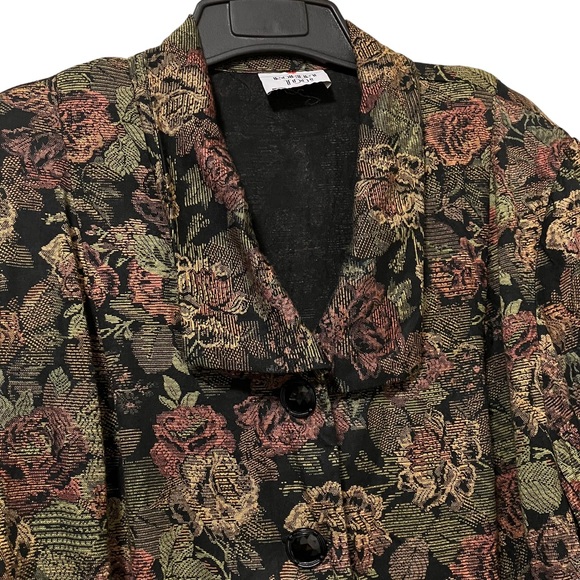 Vintage Robert Too! Floral Lightweight Blazer Jacket - Picture 3 of 5